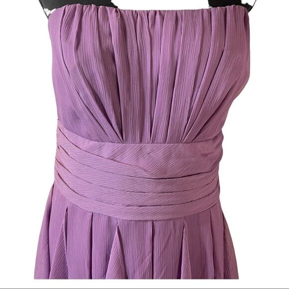 David’s Bridal Chiffon Dress with Layered Skirt Size 12 - Picture 4 of 13